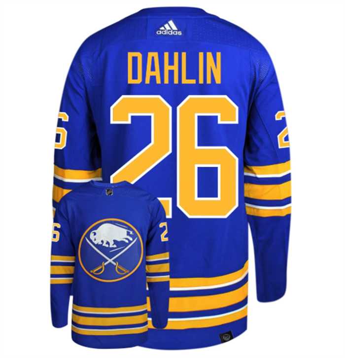Men%27s Buffalo Sabres #26 Rasmus Dahlin Blue Stitched Jersey Dzhi